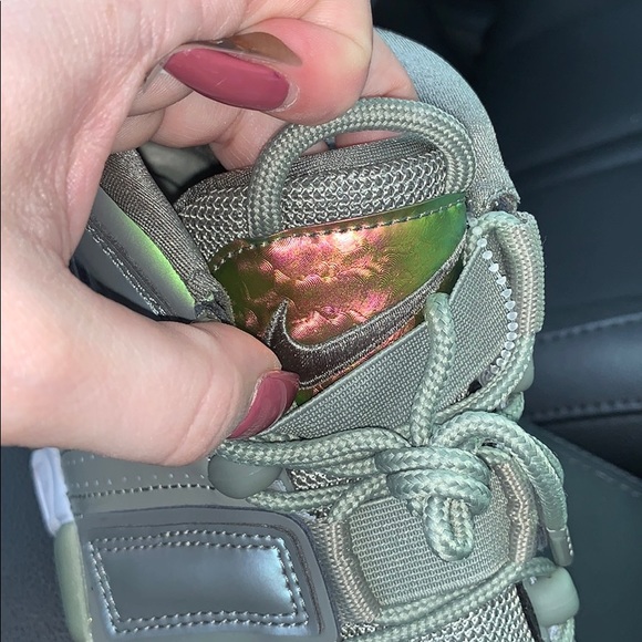 Nike Air Uptempo Olive Iridescent NWOB - Picture 6 of 8